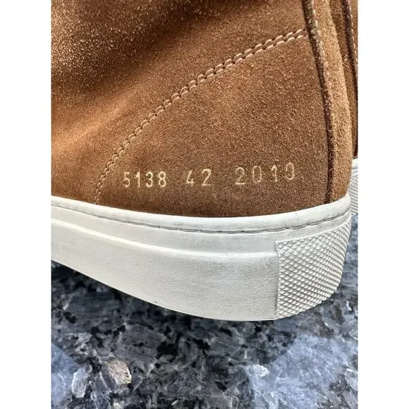 Common Projects 5139 Mens Suede Sneakers Size EU 42 Brown